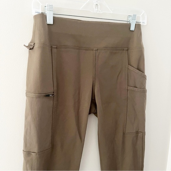 Carhartt Women's Brown Force Fitted Lightweight Leggings Gorpcore Utility XS - Picture 4 of 7